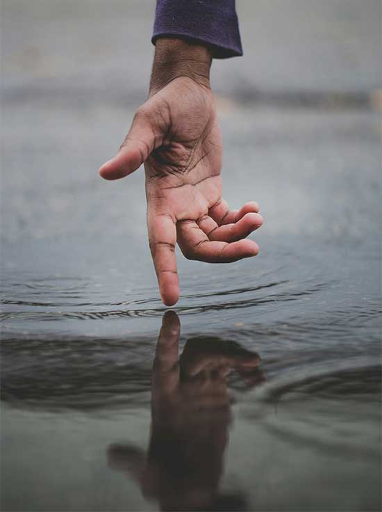 Even when we can't see or feel God, He is always at hand.