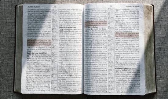 An open Bible with highlighted verses illustrates how God's promises can mean a lot to someone.