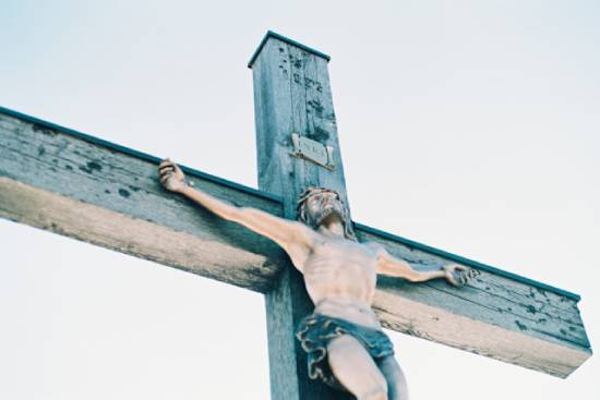 Jesus Christ on the Cross Jesus Christ hanging on the cross and ready to forgive those betrayed and rejected Him.