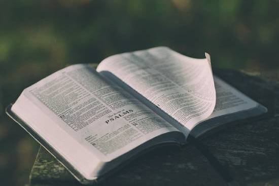 Open Bible An open Bible displaying the book of Psalms.