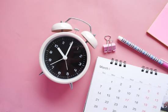 An alarm clock and a personal calendar for reminders and tracking spiritual and fitness routines.
